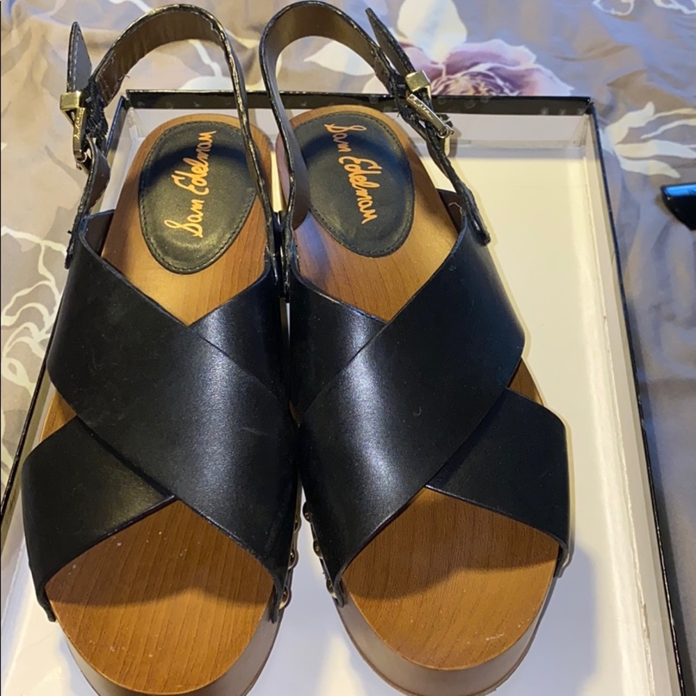 Sam Edelman Bentlee black leather sandal